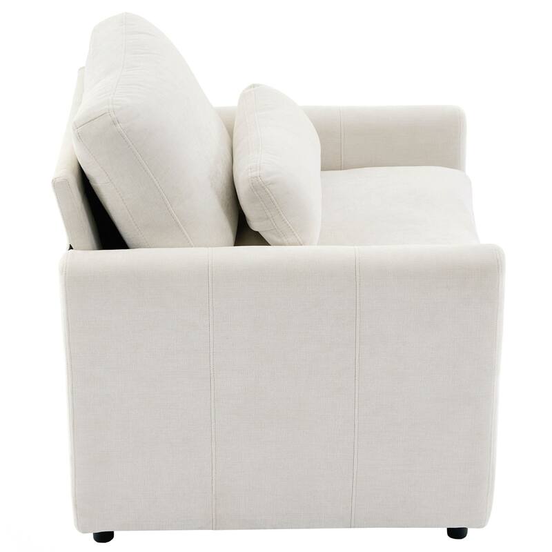 Upholstered Armchair Oversized Comfy Cloud Sofa Double Cushion Single Sofa Plush Cushion Armchair for Living Room