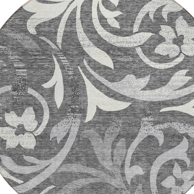 HomeRoots Floral Transitional Rectangle Outdoor Rug