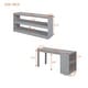 preview thumbnail 105 of 103, Modern Wooden Loft Bed with Retractable Writing Desk and 3 Drawers, Storage Stairs and Shelves