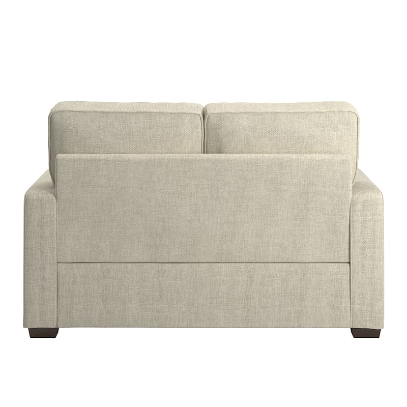 Roros Fabric Upholstered Square Arm Loveseat by iNSPIRE Q Classic