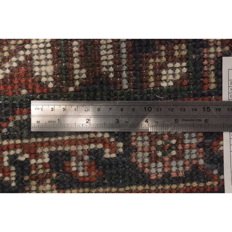 Hand Knotted Oriental 100% Wool Carpet Traditional Medallion Oranges & Rust Heriz (serapi) Area Rug - 3' 0'' X 2' 0''