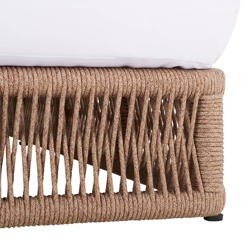 SAFAVIEH Outdoor Tinna Sun Lounger - 75"W x 25"D x 13"H