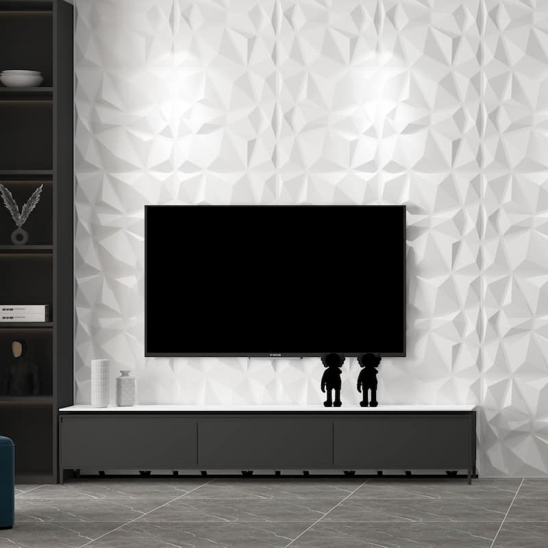 Art3d 3D Wall Panels PVC Diamond Design (32 Sq.Ft)