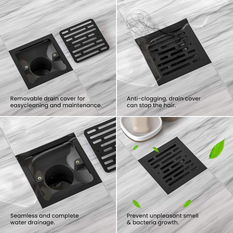 4-inch Tile-In Shower Drain