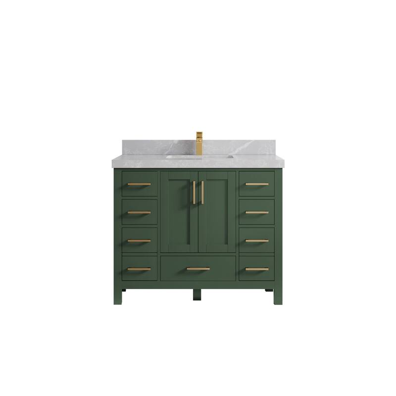Willow Collections 42 in. W x 22 in. D Malibu Single Sink Bathroom Vanity with Countertop