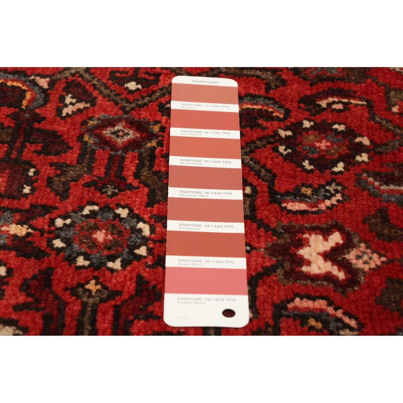 ECARPETGALLERY Hand-knotted Andelz Red Wool Rug - 3'7 x 10'4
