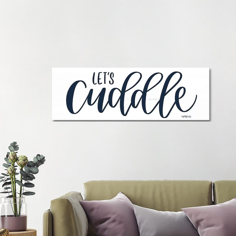 iCanvas "Let's Cuddle" by Imperfect Dust Canvas Print - 16x48x1.5