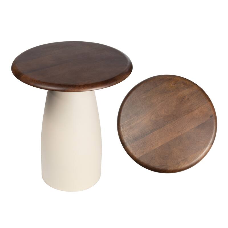 Skye 18" Square Wood/Metal Accent Table - 15.75L x 15.75W x 18H