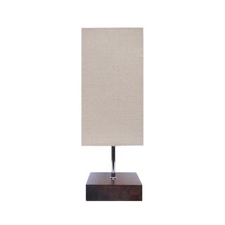 Shop 17 Classic Dark Wooden Table Lamp Square On Sale