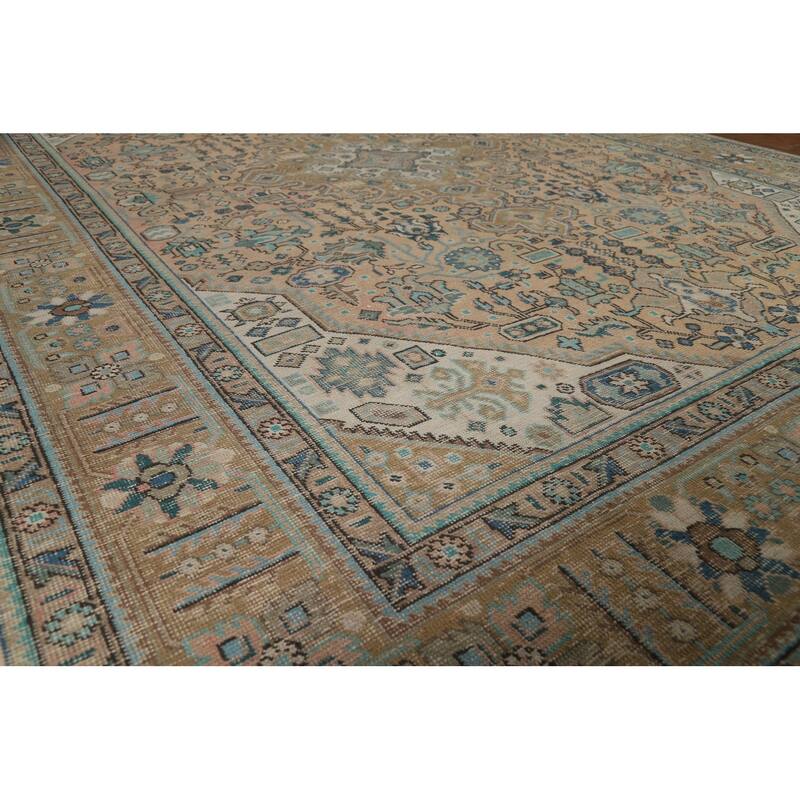 Tabriz Persian Vintage Area Rug Handmade Living Room Wool Carpet - 8'2" x 11'3"