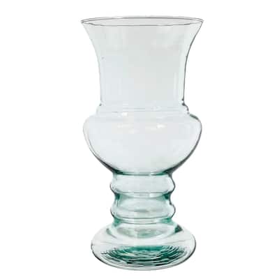 15" Glass Urn Vase