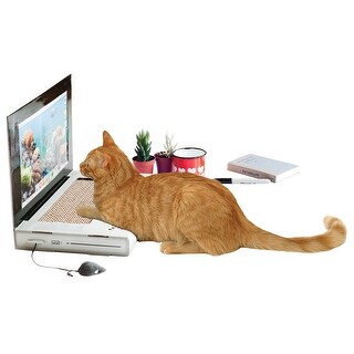 Laptop Cat Scratch Pad Cardboard Computer Shaped Claw Post Overstock Com Shopping The Best Deals On Cat Toys
