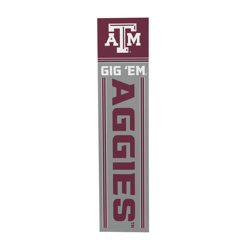 47" Double Sided Seasonal Porch Leaner, Texas A&M - 47" x 11.25"