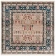 preview thumbnail 7 of 30, Lauren Ralph Lauren Margaux Traditional Oriental Fringe Rug 6'7" Square - Beige/Navy - Square