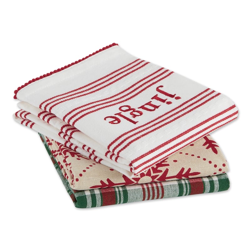 DII Asst Holiday Dishtowel (Set of 3)