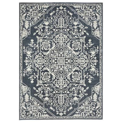 Style Haven Ingram Two-Tone Traditional Medallion Area Rug