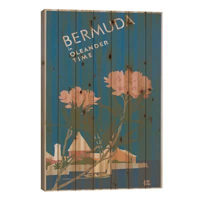 Bermuda Travel Poster I Print On Wood by Studio W - Multi-Color
