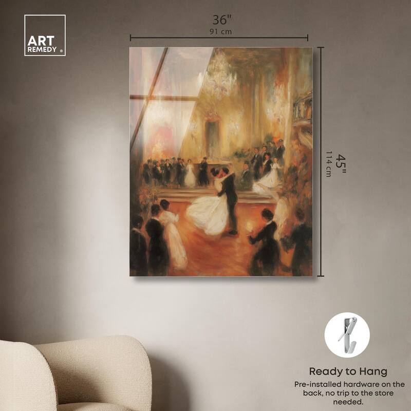 Ballroom Dance Acrylic by Art Remedy, Ready to Hang