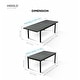 preview thumbnail 23 of 25, HIGOLD Heck Extendable Outdoor Dining Set for 8 Persons, Aluminum - 8 Seater