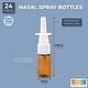 preview thumbnail 2 of 3, 24 Pack Empty Refillable Nasal Spray Bottles, Amber, 0.35 Oz