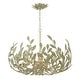 preview thumbnail 1 of 9, Crystorama Lighting Group 533 Broche 6 Light 27" Wide Taper Candle Champagne Green Tea