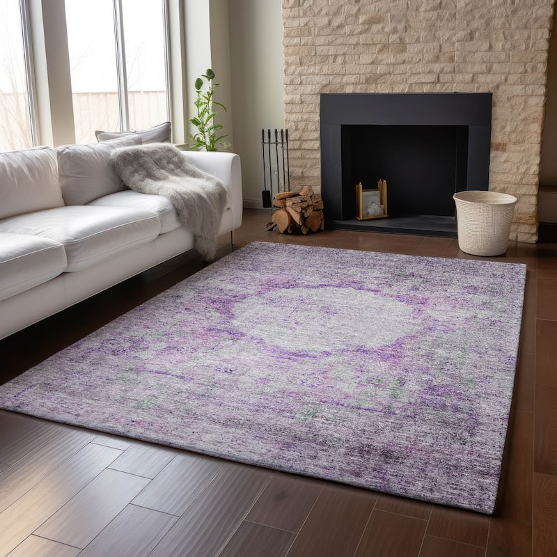 Premium Washable Super Soft Distressed Traditional Mayfield Rug
