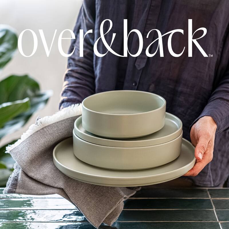 over&back Stackable Semi-Matte Stoneware Dinnerware