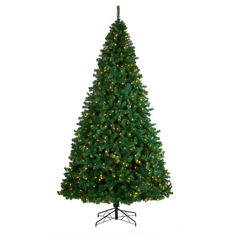 Artificial Christmas Tree with Clear LED Lights and Bendable Branches - Timeless Festive X-Mas Decoration