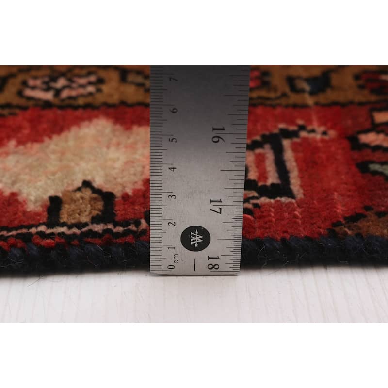 ECARPETGALLERY Hand-knotted Andelz Navy, Red Wool Rug - 4'11 x 8'6