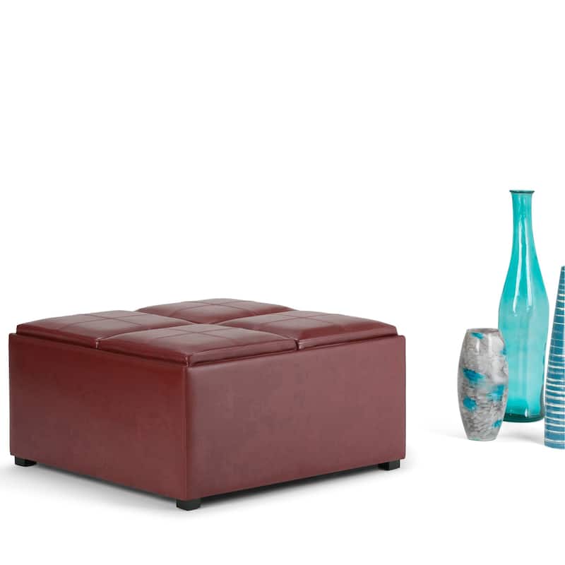 WYNDENHALL Franklin Wide Contemporary Table Ottoman