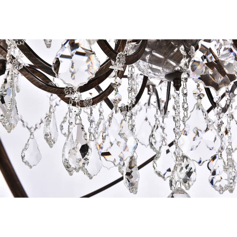 Royce Edge 18-Light Dark Bronze Chandelier