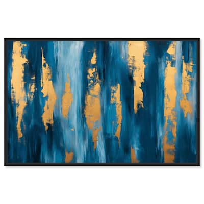 Dark Texture Golden Touch II Canvas by Art Remedy