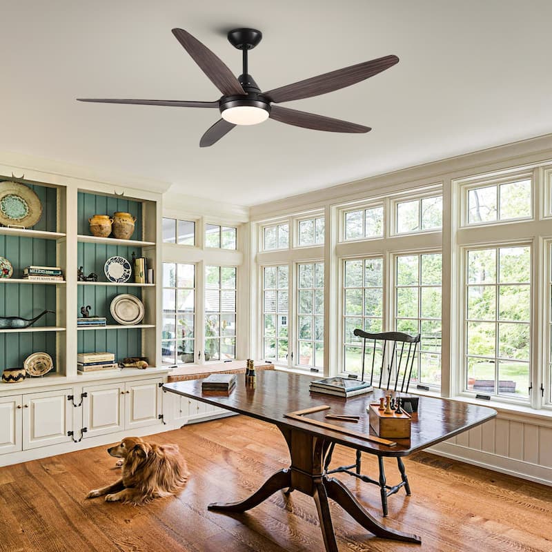 56" Ceiling Fan Light with Remote Control