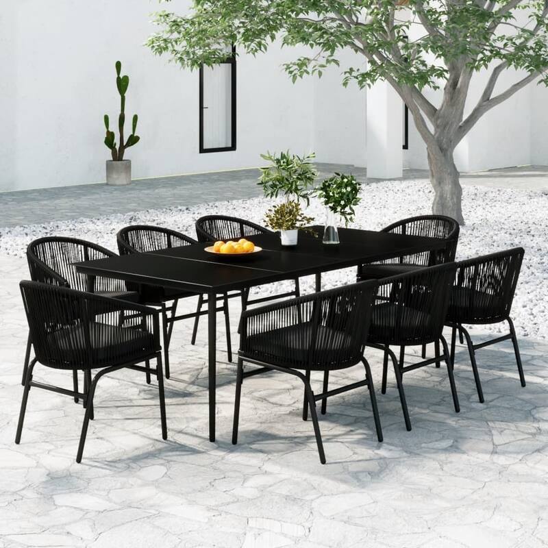 vidaXL Patio Dining Set Outdoor Garden Seat 3/5/7/9 Piece Multi Colors/Sizes