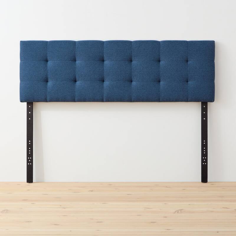 Brookside Kaylee Adjustable Upholstered Headboard - Navy-Square Tufting - Full