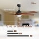 preview thumbnail 55 of 71, 45 Inch / 52 Inch White Ceiling Fan with Dimmable LED Light and Remote, 6-Speed Reversible DC Motor, ABS Blades
