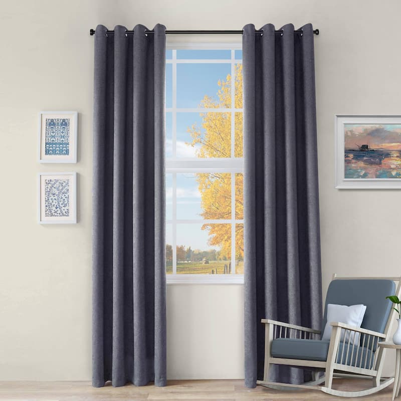 Superior Senna Washable Room Darkening Curtains, Set of 2 Panels