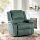 preview thumbnail 9 of 79, Vegan Leather Upholstered Push Back Manual Recliner Chair