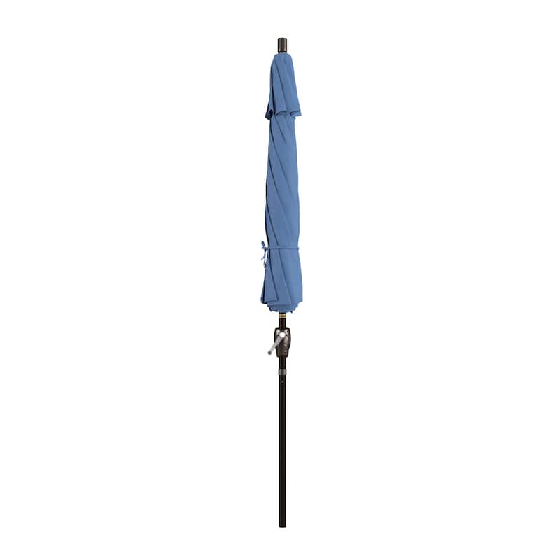 Pompano 9ft Crank Lift Push Button Tilt Round Patio Umbrella by Havenside Home, Base Not Included