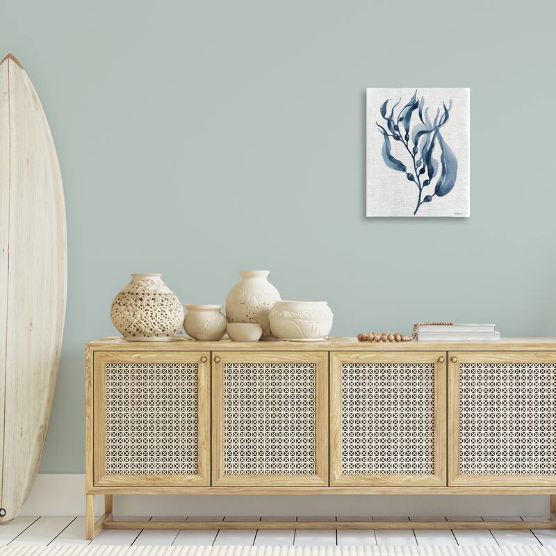 Stupell Delicate Waving Herb Leaves Canvas Wall Art Design By Carol Robinson