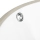 preview thumbnail 5 of 5, SAFAVIEH Solea Nerida Porcelain Ceramic Vitreous Round 17 Inch White Undermount Bathroom Sink - 16.9" x 16.9" x 7.1"
