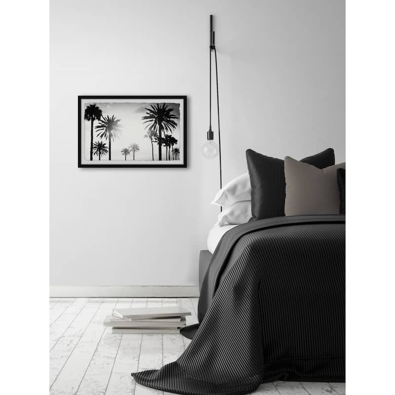 'Group of Palm Trees' Framed Painting Print