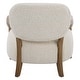 preview thumbnail 6 of 5, Uttermost Telluride Natural Shearling Accent Chair - 28"W x 30"H x 31"D