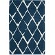 preview thumbnail 38 of 53, Nourison Twilight Contemporary Geometric Trellis Area Rug 2' x 3' - Navy - Rectangle