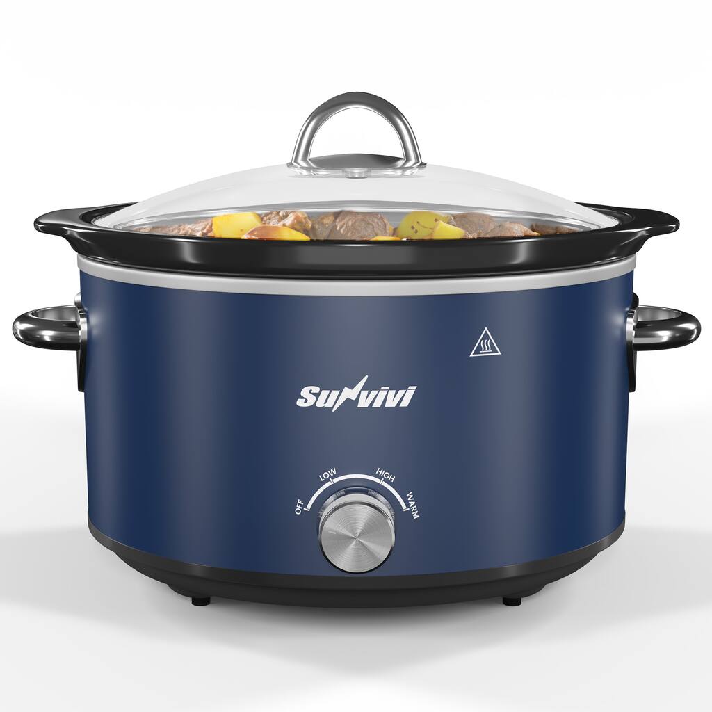 4 Quart Slow Cooker with 3 Heating Settings