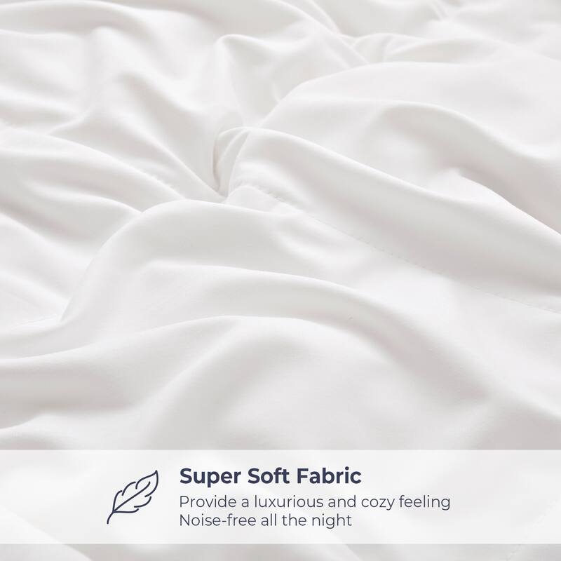 Premium Medium Weight & Lightweight White Goose Down Duvet Comforter
