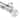 Lizbeth 1 Inch Double Curtain Rod - Elegant Steel Drapery Rod Set - Silver - 170