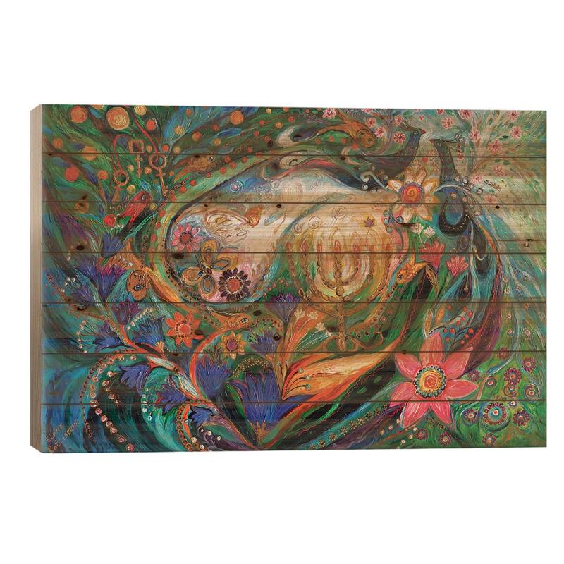 The Dreams About Chagall. Herald Of Dawn Print On Wood by Elena Kotliarker - Multi-Color - 26x40x1.5