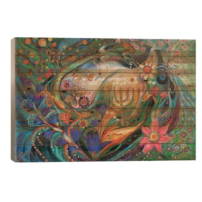 The Dreams About Chagall. Herald Of Dawn Print On Wood by Elena Kotliarker - Multi-Color