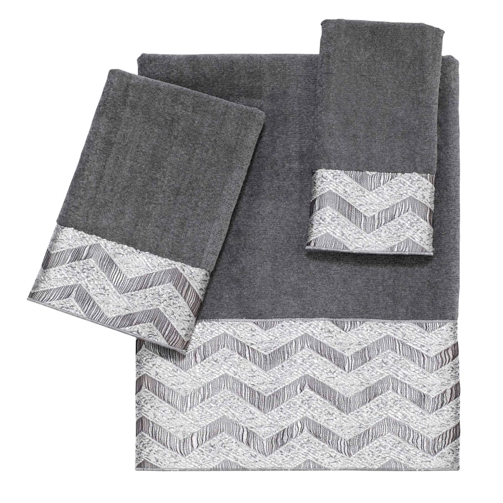 Avanti Chevron Galaxy 3-Piece Towel Set - Towel 3pc Set - B/H/FT